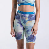 Biker High Waisted Tidal Bloom