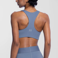 Win Boss Sports Bra Steel Blue