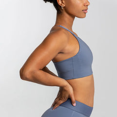 Win Lift Sports Bra Steel Blue