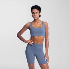 Win Boss Sports Bra Steel Blue