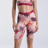 Biker High Waisted Crimson Canvas